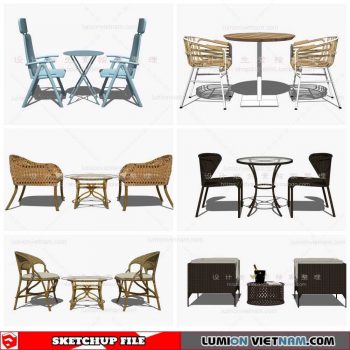 Outdoor Chair - Sketchup Models By Cuong Covua
