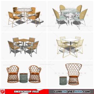 Outdoor Chair - Sketchup Models By Cuong Covua