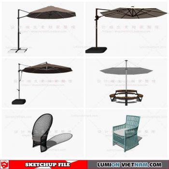 Outdoor Chair - Sketchup Models By Cuong Covua