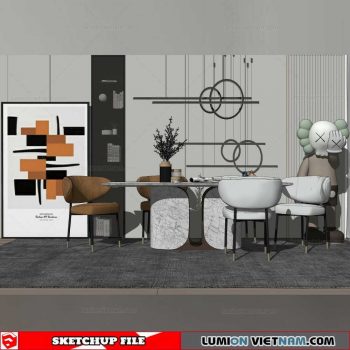 Dining Table - Sketchup Models By Su84