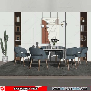 Dining Table - Sketchup Models By Su84