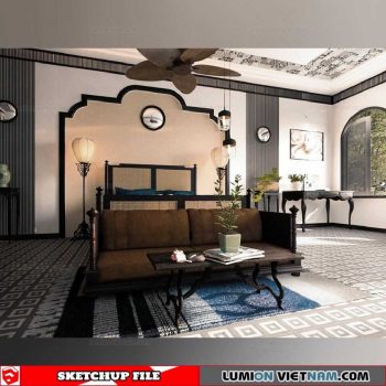 Bed room - Sketchup Interior Scene By Dinh Quoc
