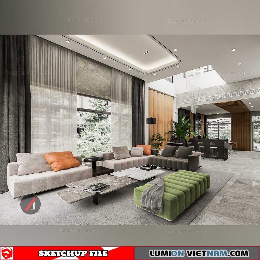 3238-Interior-Livingroom-Scene-Sketchup-Model-By-A+-Academy-Free-Download-Sketchup-Models