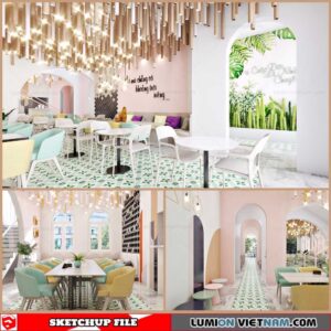 Living room - Sketchup Interior Scene By Kha Anh Tu