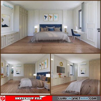 Bedroom - Sketchup Interior Scene By Duong Duong