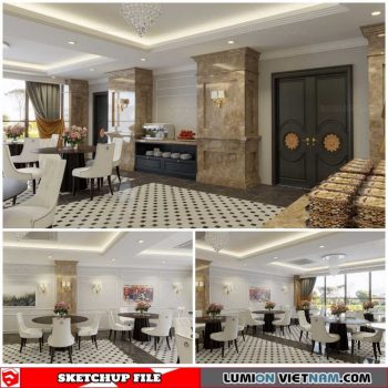 Kitchenroom - Sketchup Interior Scene By Diep Vinh