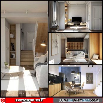 House - Sketchup Interior Scene By Ca Dui