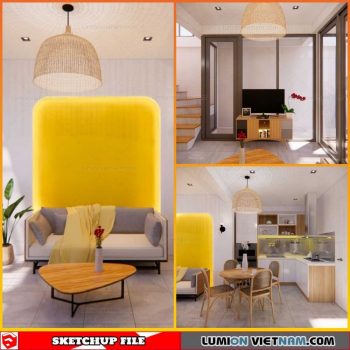 House - Sketchup Interior Scene By Luu Loc