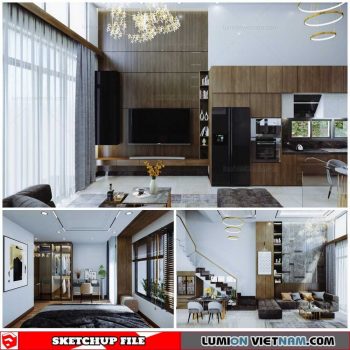 House - Sketchup Interior Scene By Vo Duc Duy