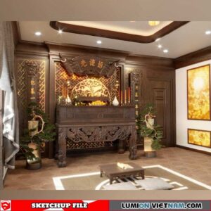 Altar Room - Sketchup Interior Scene By Do Nhu Ba