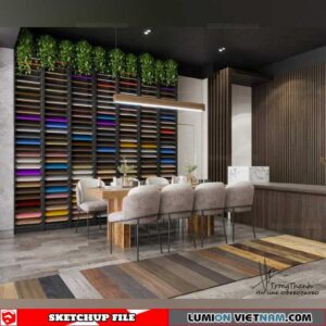 Showroom - Sketchup Interior Scene By Trong Thanh