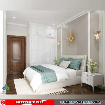 Bedroom - Sketchup Interior Scene By Huy Talica