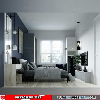 Bedroom - Sketchup Interior Scene By Do Duc Minh