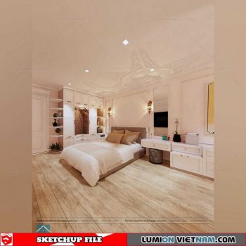 Bedroom - Sketchup Interior Scene By Quang Huy