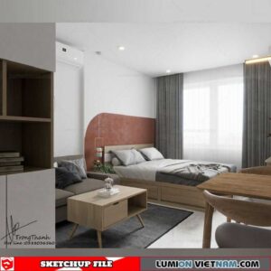 Bedroom - Sketchup Interior Scene By Trong Thanh