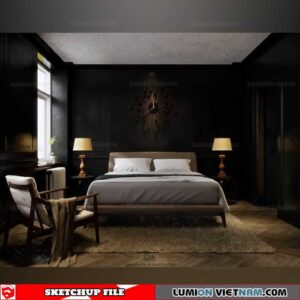 Bedroom - Sketchup Interior Scene By An Archivn