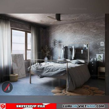 Bedroom - Sketchup Interior Scene By Tran Viet Hung