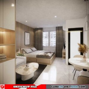 Bedrooms - Sketchup Interior Scene By Hoang Dc