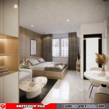 Bedrooms - Sketchup Interior Scene By Hoang Dc