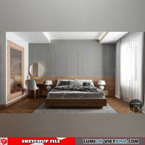 Bedroom - Sketchup Interior Scene By Duong Quang Quan