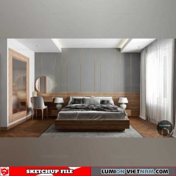 Bedroom - Sketchup Interior Scene By Duong Quang Quan