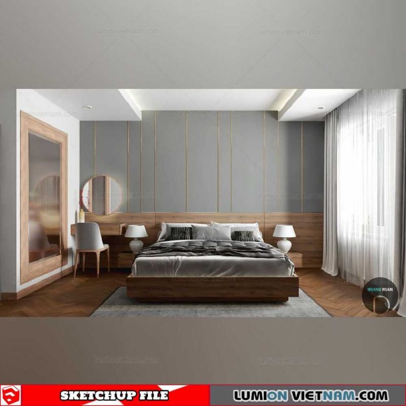 Bedroom - Sketchup Interior Scene By Duong Quang Quan