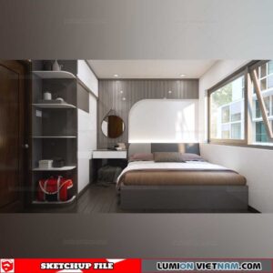 Bedroom - Sketchup Interior Scene By Dinh Tu Vu