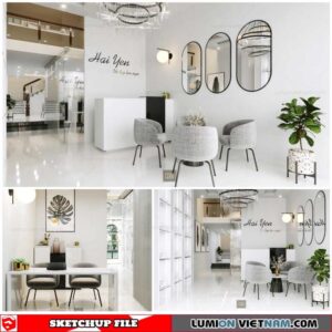 Spa - Sketchup Interior Scene By Xuan Khanh