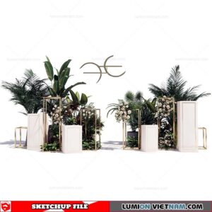 Plant Pots - Sketchup Models By SU84