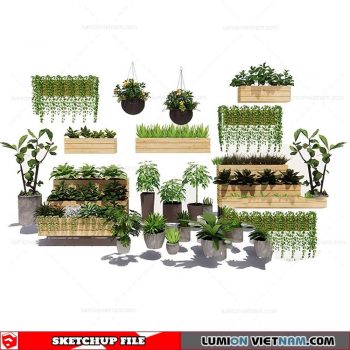 Plant Pots - Sketchup Models By SU84