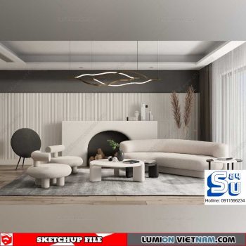 Living room - Sketchup Interior Models By Su84