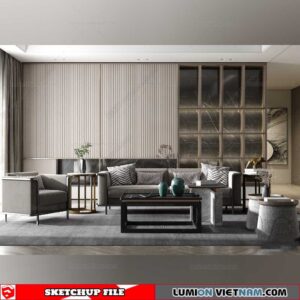 Living room - Sketchup Interior Models By Su84