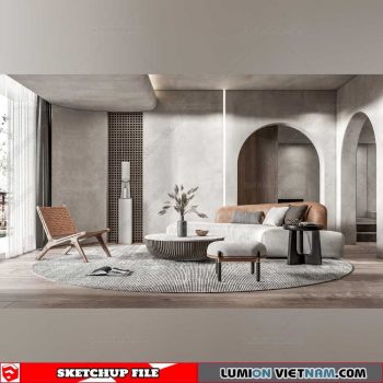 Living room - Sketchup Interior Models By Su84