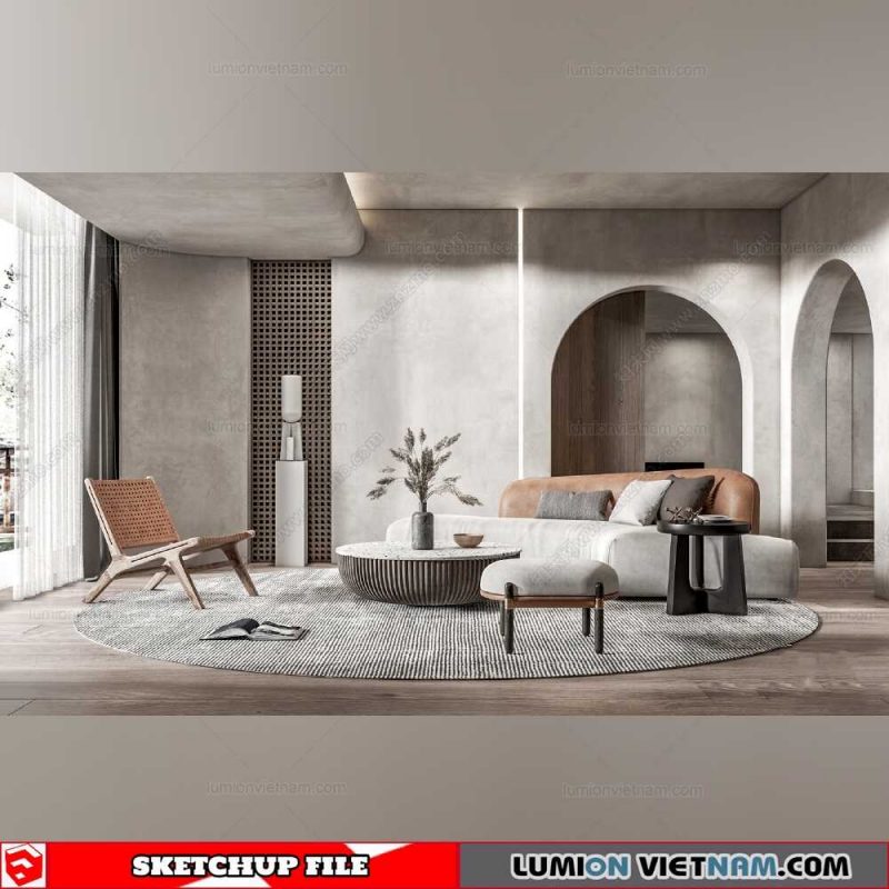 Living room - Sketchup Interior Models By Su84
