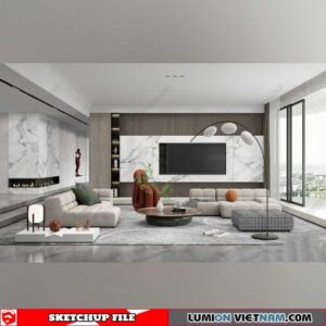 Living room - Sketchup Interior Models By Su84