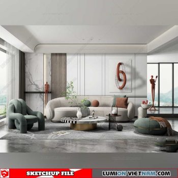 Living room - Sketchup Interior Models By Su84