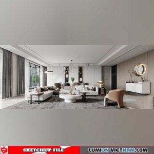 Living room - Sketchup Interior Models By Su84