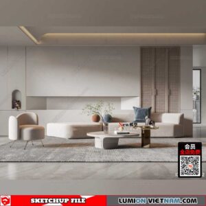 Living room - Sketchup Interior Models By Su84