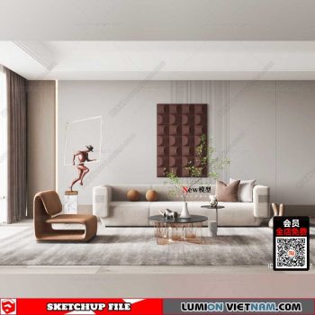 Living room - Sketchup Interior Models By Su84