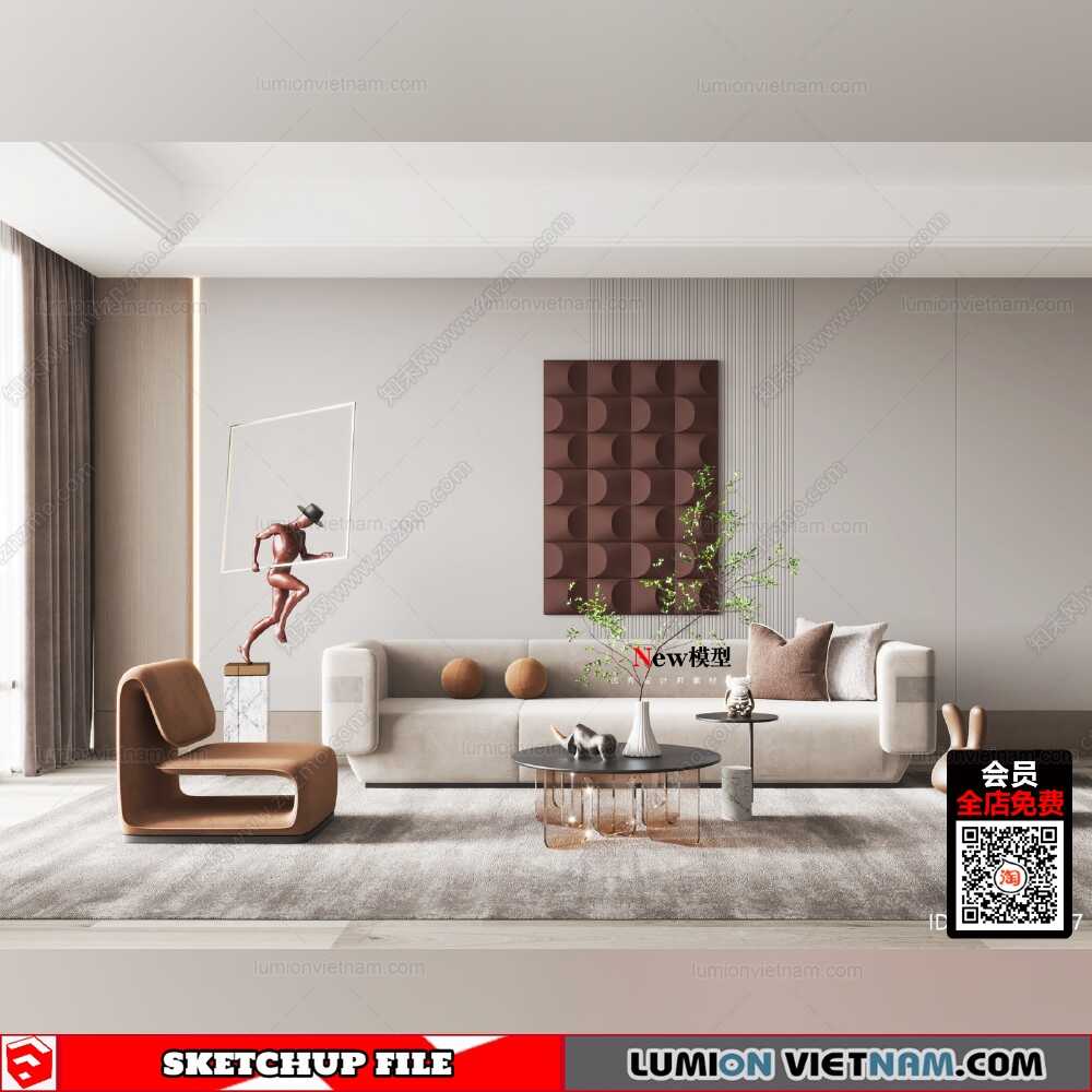 220813-Living-Room-(5)-Sketchup-Models