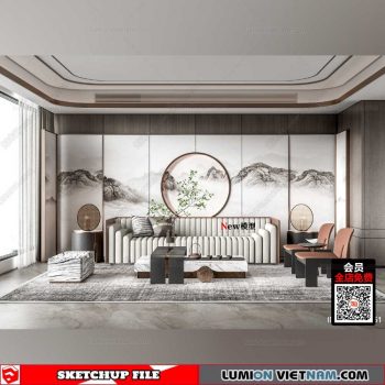 Living room - Sketchup Interior Models By Su84