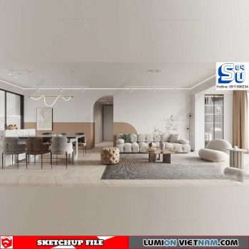 Living room - Sketchup Interior Models By Su84