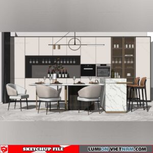 Dining room - Sketchup Interior Models By Su84