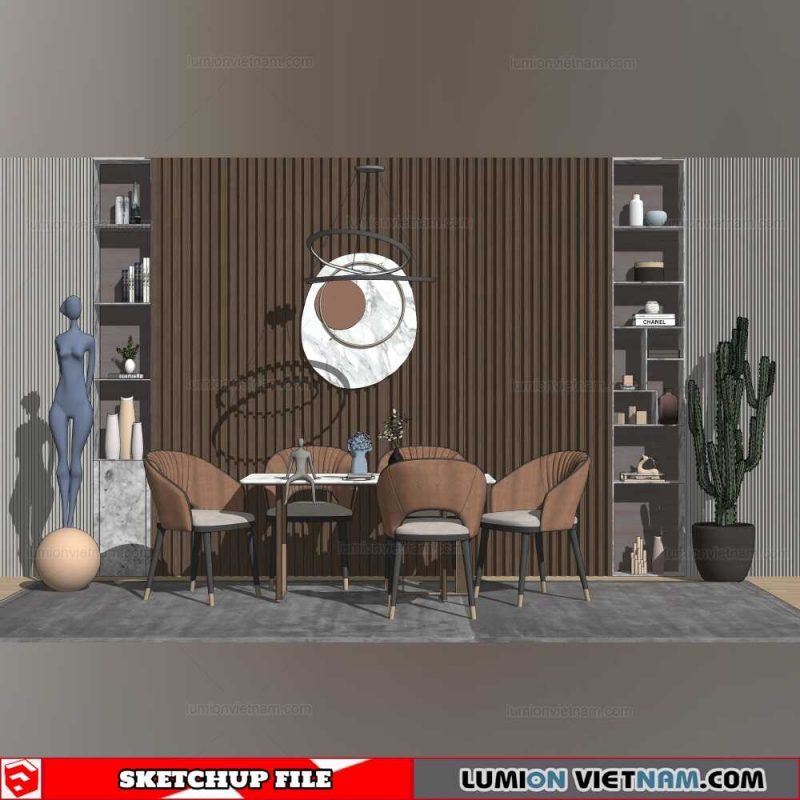 Dining room - Sketchup Interior Models By Su84