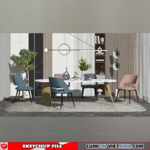 Dining room - Sketchup Interior Models By Su84