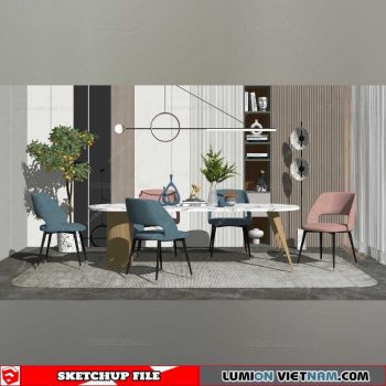 Dining room - Sketchup Interior Models By Su84