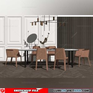 Dining room - Sketchup Interior Models By Su84