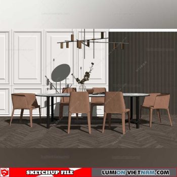 Dining room - Sketchup Interior Models By Su84