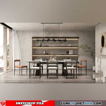 Dining room - Sketchup Interior Models By Su84