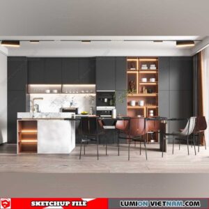 Dining room - Sketchup Interior Models By Su84